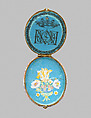 Pendant, Painted enamel on gold; pearl, German, possibly Strasbourg