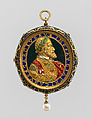 Emperor Charles V, Alfred André  French, Gold, enamel, bloodstone, lapis lazuli, and pearl, probably French