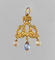 Sixteenth-century-style pendant, Albrecht Dürer  German, Gold, pearls, sapphire, enamel, Italian