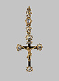 Crucifix pendant, Gold, enamel, diamonds, probably Spanish