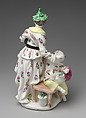 Mother and child group, Derby Porcelain Manufactory (British, 1751–1785), Soft-paste porcelain, British, Derby