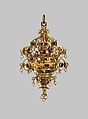Pendant, Gold, enamel, rubies, pearls, possibly German