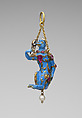 Pendant, Attributed to Johann Friedrich Dinglinger (German, 1702–1767), Gold, enamel, rubies, diamond (or crystal), pearl, German, probably Dresden