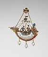 Pendant, Gold, enamel, pearls, possibly Austrian