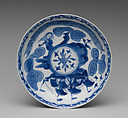 Cup and saucer, Hard-paste porcelain, Chinese, for European market