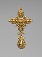 Cross, Gold, crystals, Iberian