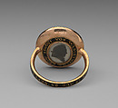 Mourning ring, Gold, enamel, possibly British