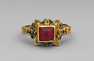 Ring, Gold, jewel, probably German, Hanau