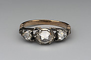 Ring, Silver, silver gilt, diamonds, British