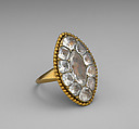 Ring, Gold, white topaz (?), possibly Portuguese