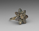 Ring, Silver, paste jewels, Continental