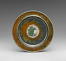 Decorative plate, Studio of Taxile Maximin Doat (French, 1851–1938), Hard-paste porcelain, French, Sèvres