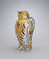 Owl jug, Thomas Webb & Sons (British, founded 1837), Glass, blown, enameled and gilded, British, Stourbridge