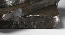The Dockhand (Le Débardeur du port d’Anvers), Constantin Meunier (Belgian, Etterbeek 1831–1905 Ixelles), Bronze, Belgian, Brussels
