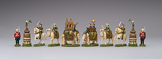 Chessmen (32), Ivory, Indian, possibly Bengal