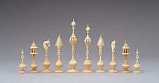 Chessmen (32), Ivory, Indian