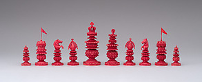 Chessmen (32), Ivory, Indian, for European market