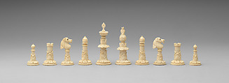 Chessmen (32), Bone, ivory, British