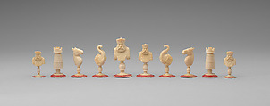Chessmen (32), Ivory, Indian