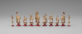 Chessmen (30), Ivory, Indian
