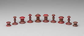 Chessmen (32), Ivory, Indian