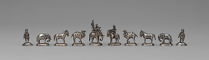 Chessmen (32), Silver, Indian