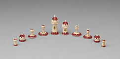 Chessmen (32), Ivory, Indian
