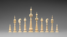 Chessmen (32), Ivory, Indian