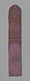 Pocket Hanger, Silk and linen, with cotton needlepoint, British