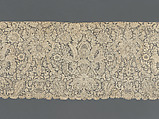 Length of Point-de-France lace, Needle lace in linen, French, possibly Alençon or Argentan
