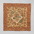 Crib Quilt, Cotton, printed and pieced, probably English