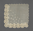 Kerchief (Pañuelo), Linen on pineapple fiber, Philippine, Manila