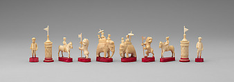 Chessmen (32), Ivory, Indian