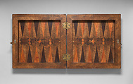 Box-board for chess and backgammon, Wood, German