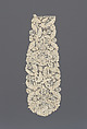 Pair of lappets, Bobbin lace, British, Honiton