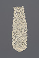 Pair of lappets, Bobbin lace, British, Honiton