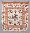 Chintz Appliqué Quilt, Cotton, printed and appliquéd, probably English