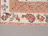 Chintz Appliqué Quilt, Cotton, printed and appliquéd, probably English