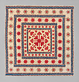 Hearts, Star of Lemoyne, and Honeycomb Quilt, Hannah Hislop (Irish, died Coolnacarrig, County Cavan 1876), Cotton, printed and pieced, Irish