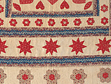 Hearts, Star of Lemoyne, and Honeycomb Quilt, Hannah Hislop (Irish, died Coolnacarrig, County Cavan 1876), Cotton, printed and pieced, Irish