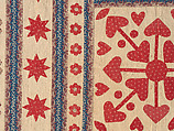 Hearts, Star of Lemoyne, and Honeycomb Quilt, Hannah Hislop (Irish, died Coolnacarrig, County Cavan 1876), Cotton, printed and pieced, Irish