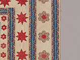 Hearts, Star of Lemoyne, and Honeycomb Quilt, Hannah Hislop (Irish, died Coolnacarrig, County Cavan 1876), Cotton, printed and pieced, Irish