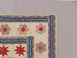 Hearts, Star of Lemoyne, and Honeycomb Quilt, Hannah Hislop (Irish, died Coolnacarrig, County Cavan 1876), Cotton, printed and pieced, Irish