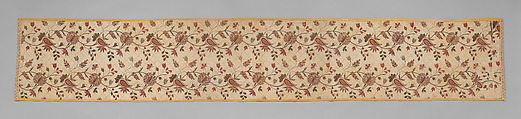 Chintz strip, Cotton, painted and dyed, Indian, for the European market
