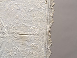 Stuffed and corded crib quilt, Linen, cotton: 