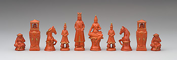 Chessmen (32), H. Meisel and H. Sörgel, Porcelain, German, Volkstedt, Thuringia