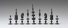 Chessmen (28), Boxwood, German