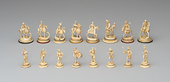 Chessmen (32), Porcelain, German, Kassel, Hesse