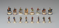 Chessmen (32), Porcelain, German, Kassel, Hesse