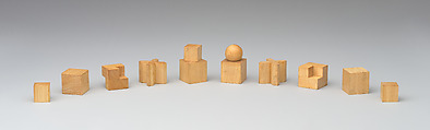 Chessmen (32) in box, Josef Hartwig (German, Munich 1880–1955 Frankfurt), Wood, German, Weimar